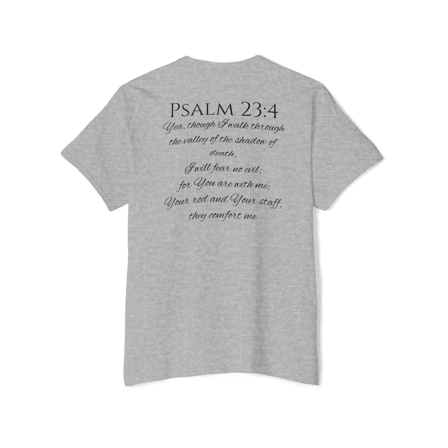 Psalm 23:4 Unisex Heavy Cotton Pocket Tee