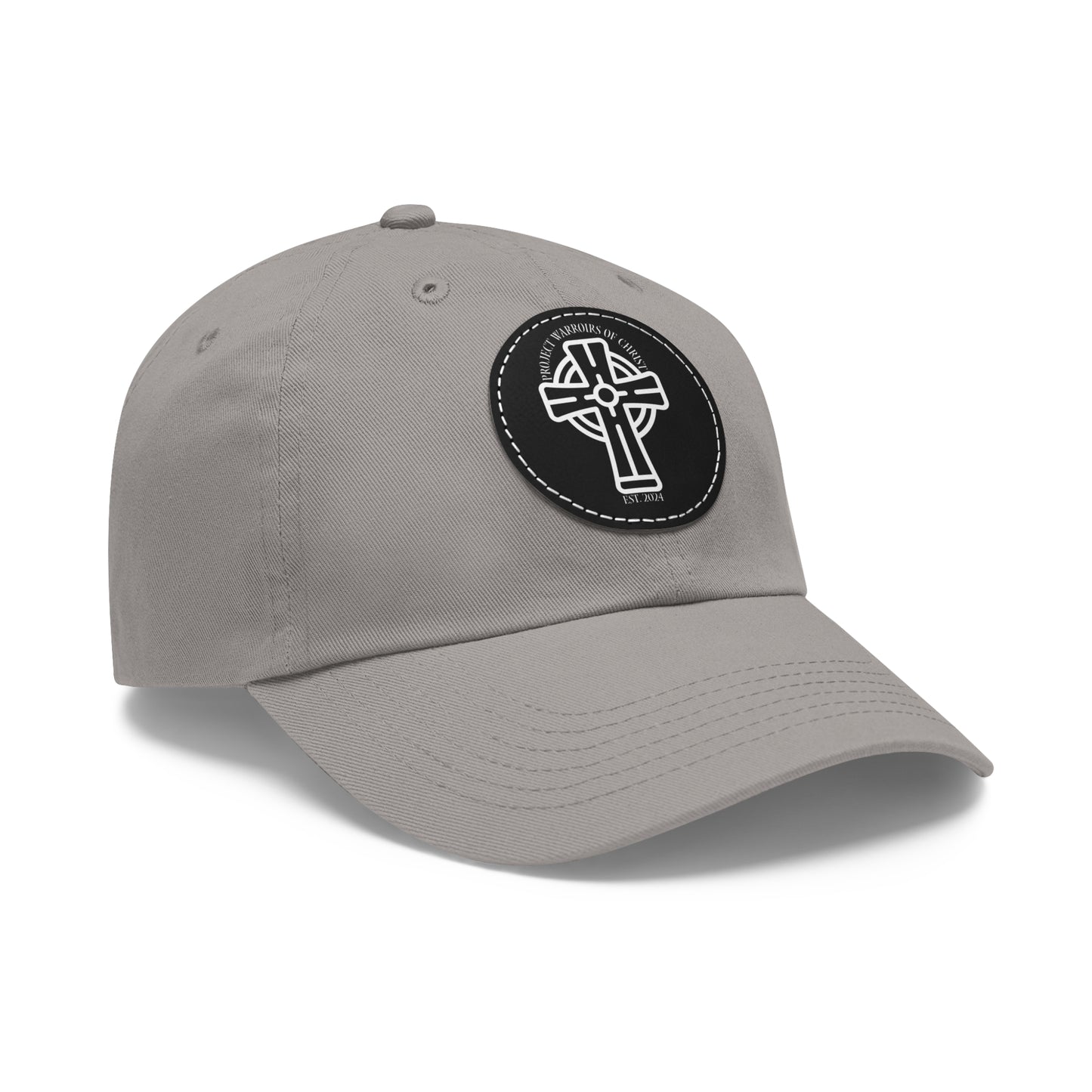 Project Warriors of Christ Dad Hat with Leather Patch (Round)