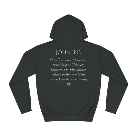 John 3:16 Unisex College Hoodie